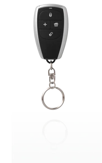 Controle remoto tipo chaveiro do alarme ADT